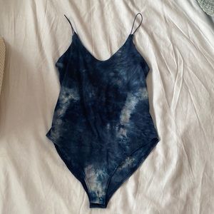 Blue Tie Dye Bodysuit